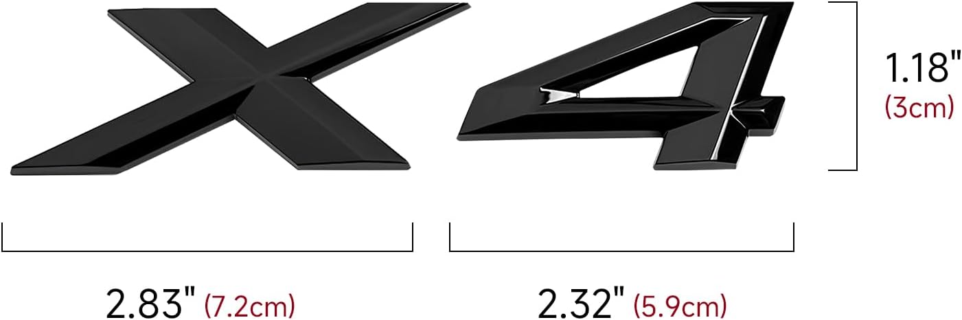 X4 – Adhesivo para insignia del emblema del fabricante original del equipo, para la tapa del maletero del automóvil, etiqueta de placa de