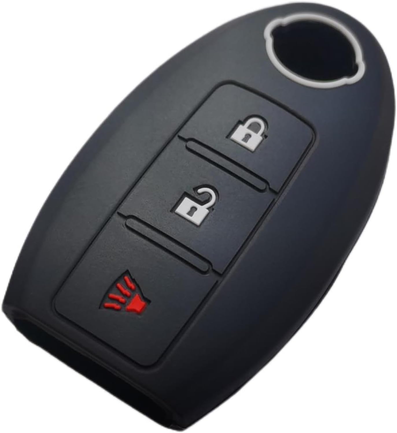 Funda de silicona para llavero con control remoto sin llave, compatible con Nissan Armada Frontier Pathfinder Juke Leaf Murano Quest Rogue Sentra