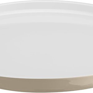 Emile Henry EVERYDAY COLLECTION – Plato llano de cerámica de 11 pulgadas, azúcar y crema Emile Henry EVERYDAY COLLECTION – Plato llano de cerámica de 11 pulgadas, azúcar y crema