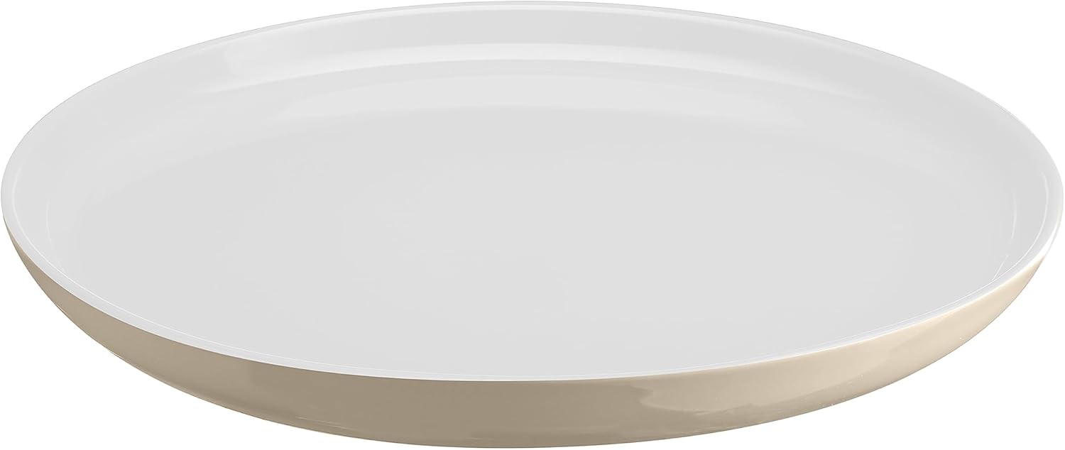Emile Henry EVERYDAY COLLECTION – Plato llano de cerámica de 11 pulgadas, azúcar y crema