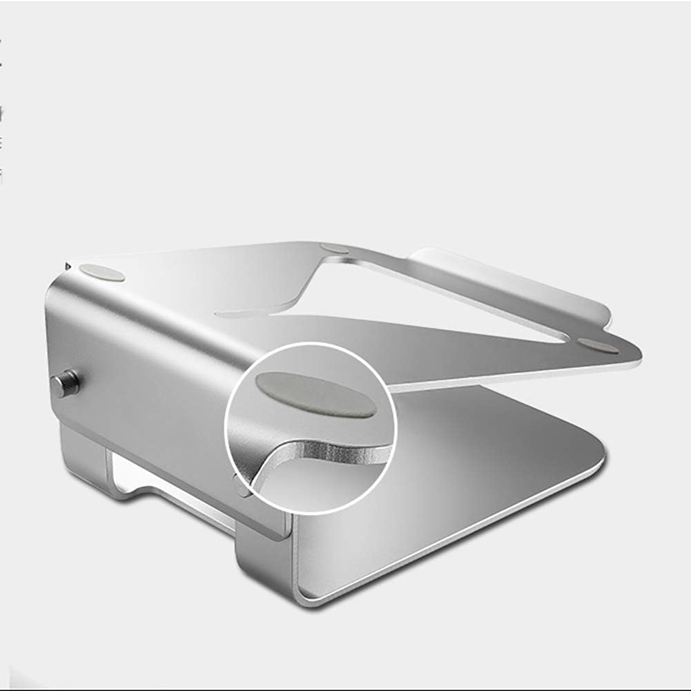 Soporte para computadora portátil Aleación de aluminio Base giratoria de 360 Diseño colgante Mejor disipación de calor, múltiples engranajes se