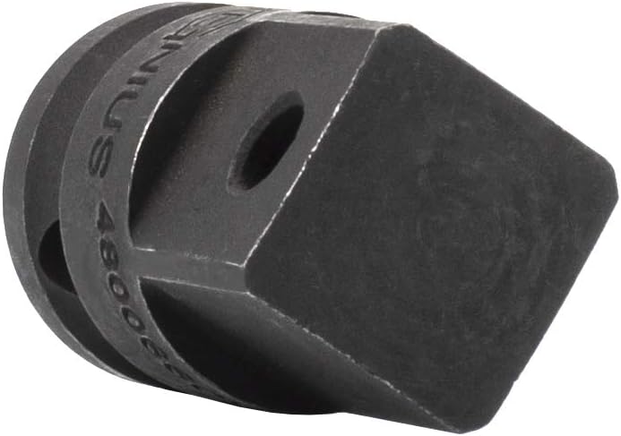 Genius Tools Adaptador de impacto Dr. 12″ F × 34″ M con orificio para pasador (CR-Mo) – 480066CM