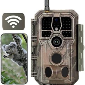 Folgtek Cámara WiFi Trail Game Cam 48MP 1296P HD grabación de sonido de video, visión nocturna clara y detección de movimiento de alta sensibilidad Folgtek Cámara WiFi Trail Game Cam 48MP 1296P HD grabación de sonido de video, visión nocturna clara y detección de movimiento de alta sensibilidad