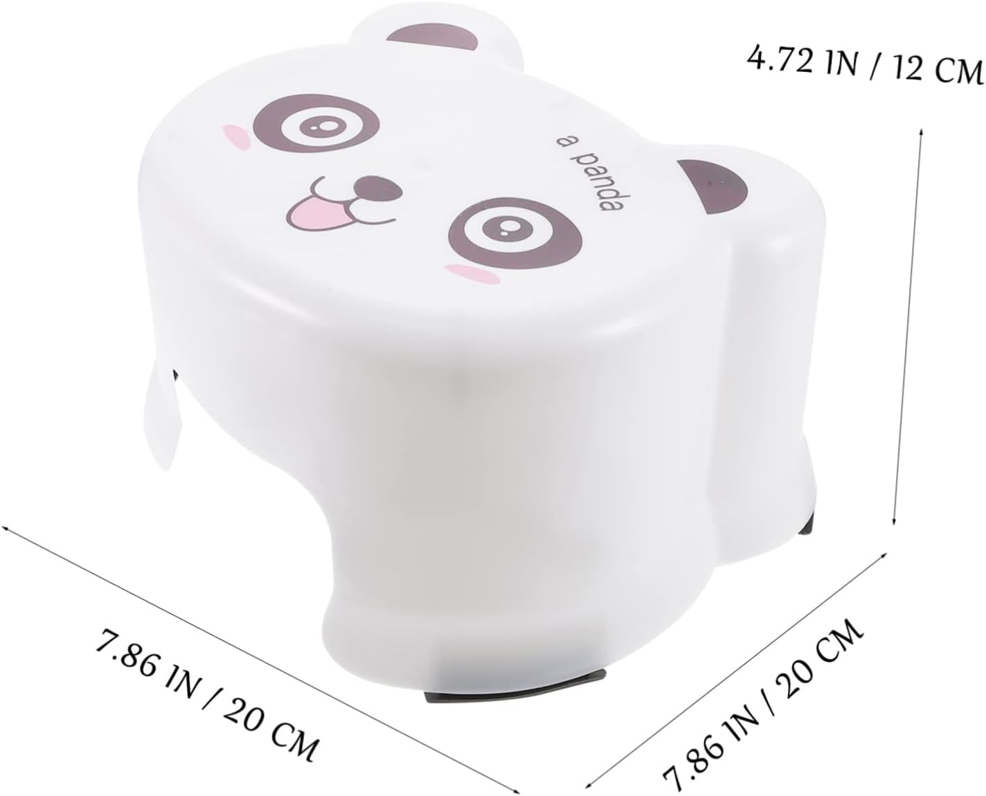 USHOBE Taburete de baño de plástico de dibujos animados para niños pequeños, taburete redondo otomano, taburete para niños pequeños, taburete para