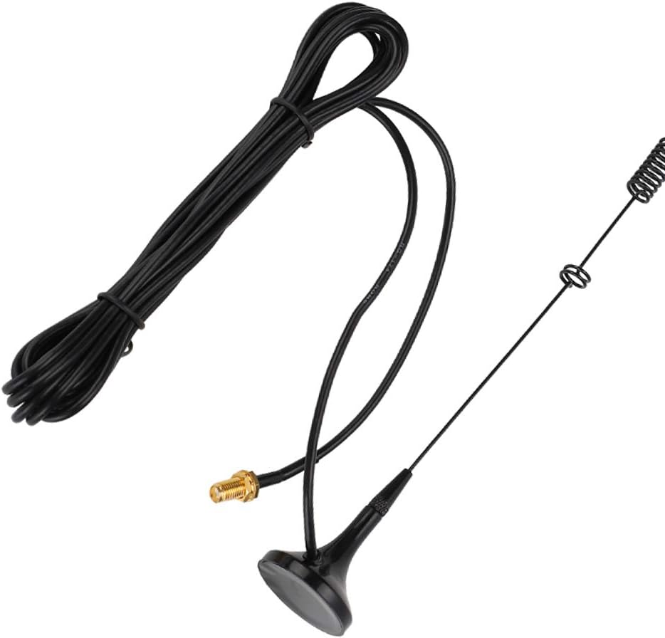 Antena de radio de doble banda VHF UHF 144430MHz Jamón Antena de radio de mano de dos vías Base magnética SMA Antena hembra para Kenwood UV-5R
