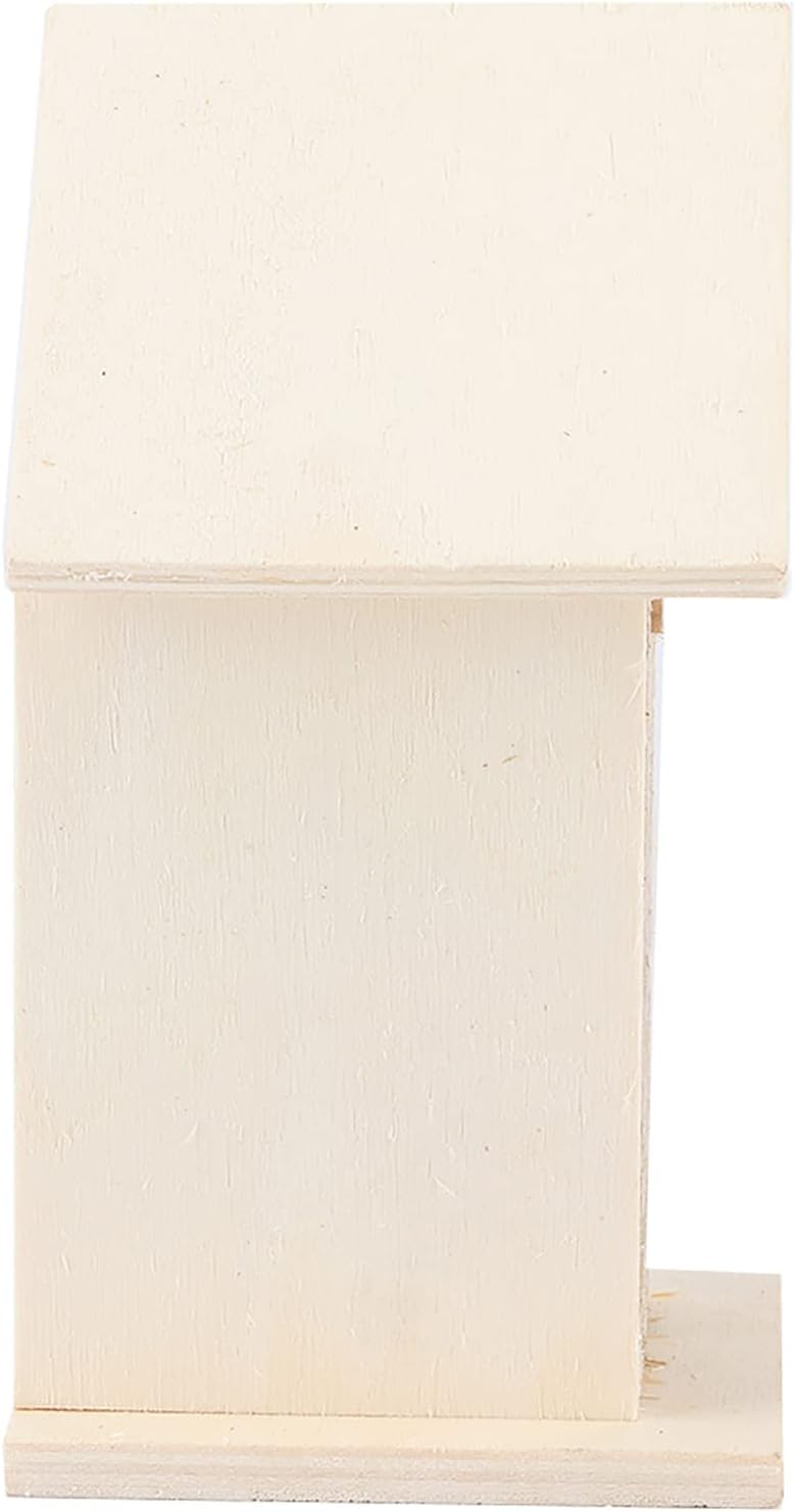 Fydun Caja de anidación de madera de la casa de la abeja de madera para la decoración del jardín al aire libre de madera de la casa de la abeja