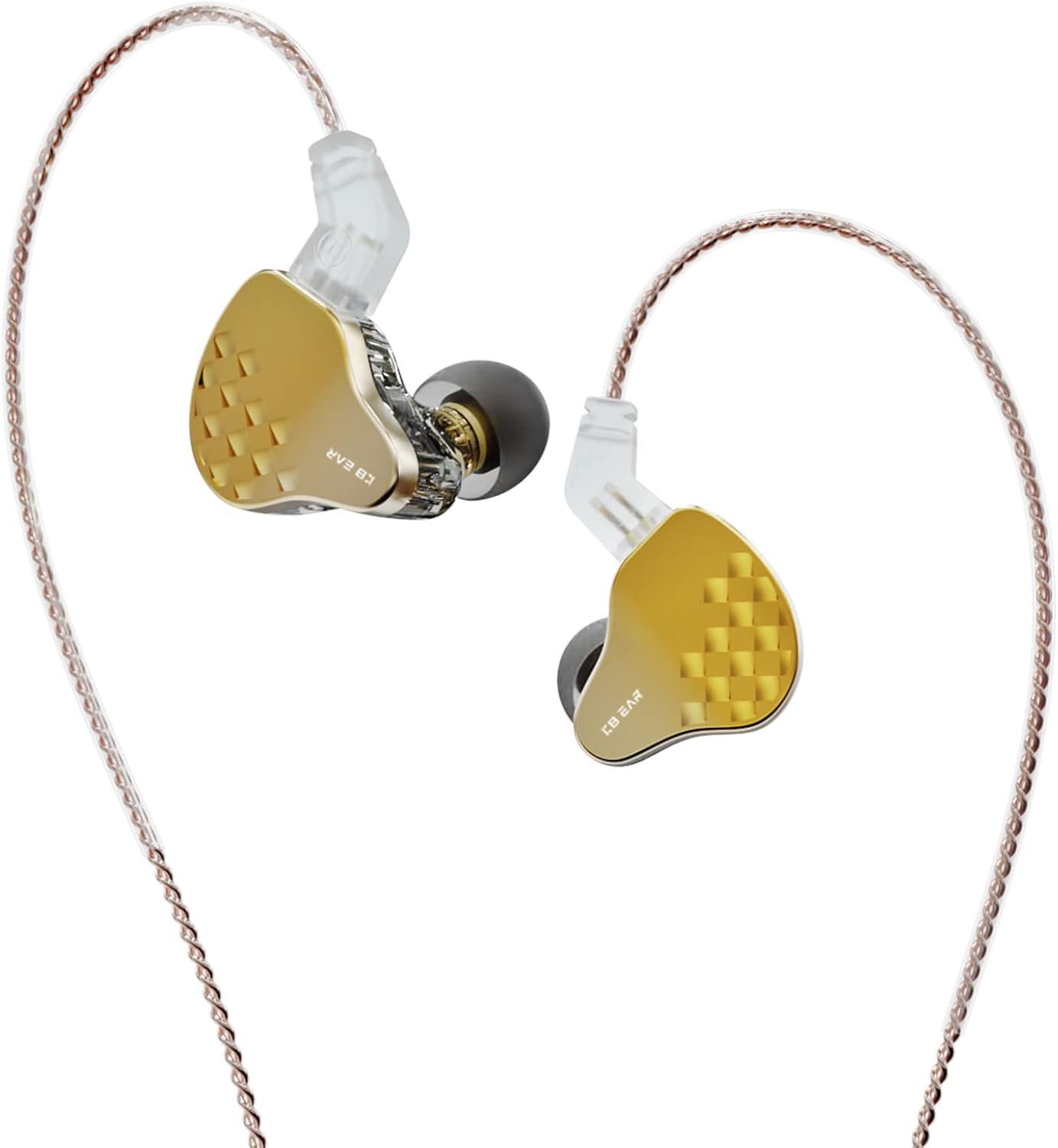 KBEAR Robin IEM, Eerphones estéreo con cable, potente resolución 1DD+4BA híbridos HiFi auriculares, auriculares intrauditivos con aislamiento de