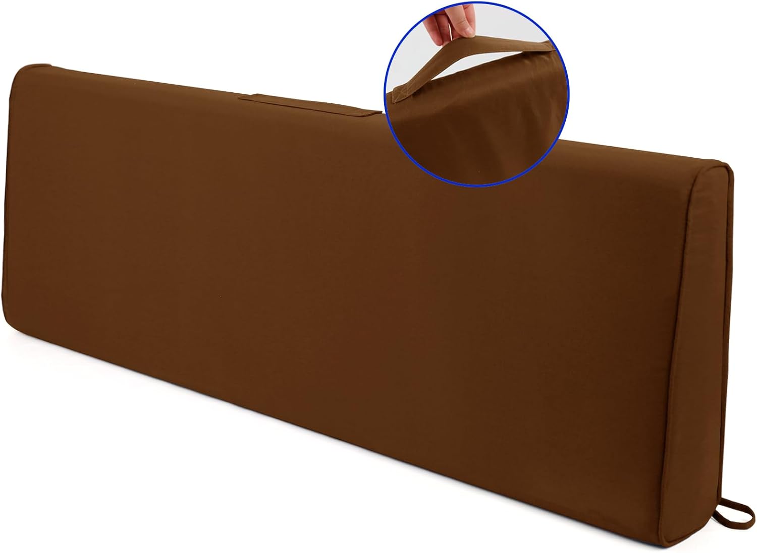 ROFIELTY Cojines de banco para exteriores. Cojines de muebles de patio de 48 x 16 pulgadas, cojín de asientorespaldo de doble propósito, cojines de