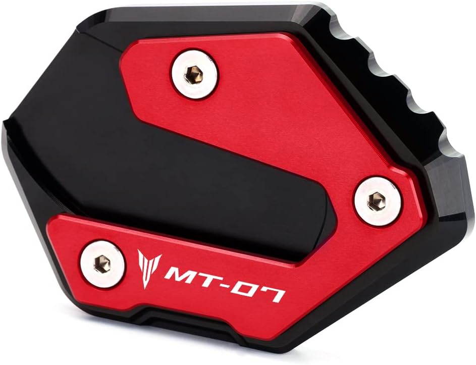 Placa de soporte de extensión de soporte lateral para motocicleta compatible con YAMAHA MT-07 2014-2023  Soporte de almohadilla de pie Accesorios
