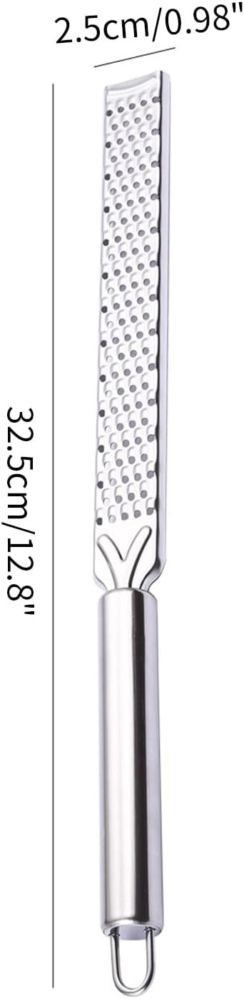 Ralladores profesionales de queso para cocina de acero inoxidable de mano de metal limón Zester rallador con mango para queso ajo rallador