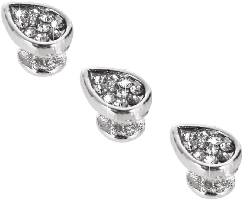 3 piezas de clavos decorativos de metal brillante compatibles con Apple Watch Band 45444241401.496 in bandas de silicona para mujeres iWatch Series