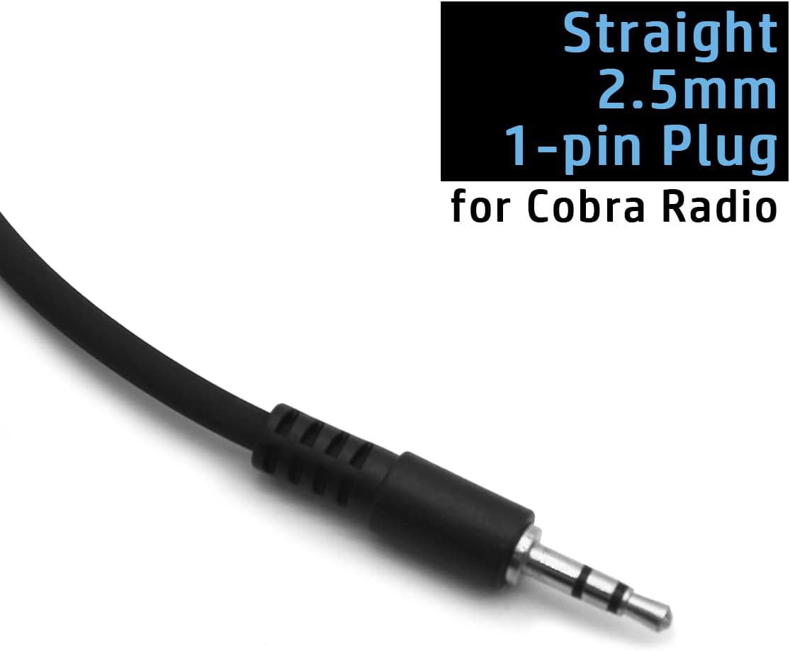 2 auriculares estilo D MicPTT para Cobra microTalk Radio ACXT145 ACXT345 ACXT545 ACXT645 ACXT645 ACXT1035R RX380 RX680 AM245 AM246 AM645 AM646 AM845