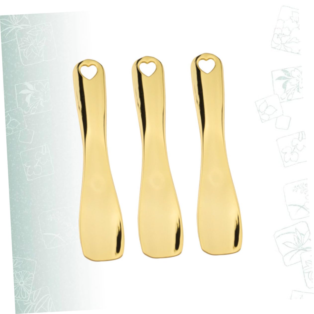 FRCOLOR 6 piezas de espátula de crema facial herramienta raspadora de metal cucharas de maquillaje pequeñas espátula cosmética espátula de