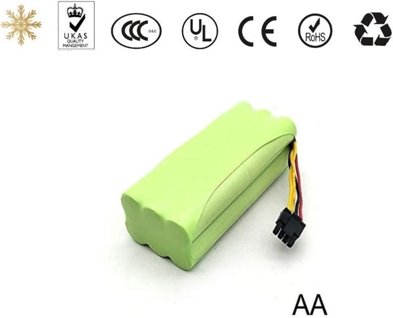 ConvOw Ni-MH AA 2500mAh Compatible con ECOVACS 14.4V Batería recargable compatible con Deebot Deepoo X600 ZN605 ZN606 ZN609 Compatible con