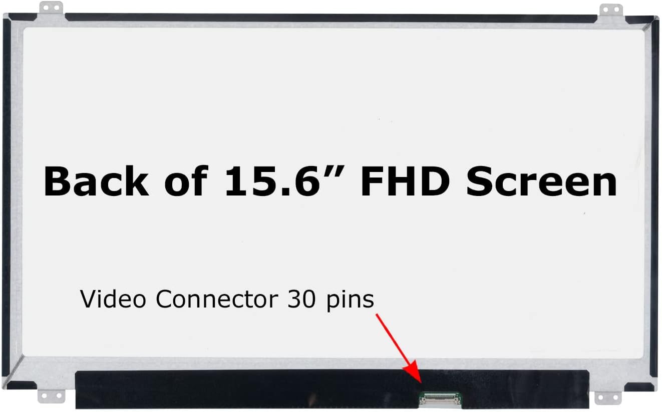 SCREENARAMA Nueva pantalla de repuesto para Dell G3 3579 P75F P75F003 (modelos 2022) (30pin 60Hz con TABS) FHD 1920×1080 IPS LCD pantalla LED con