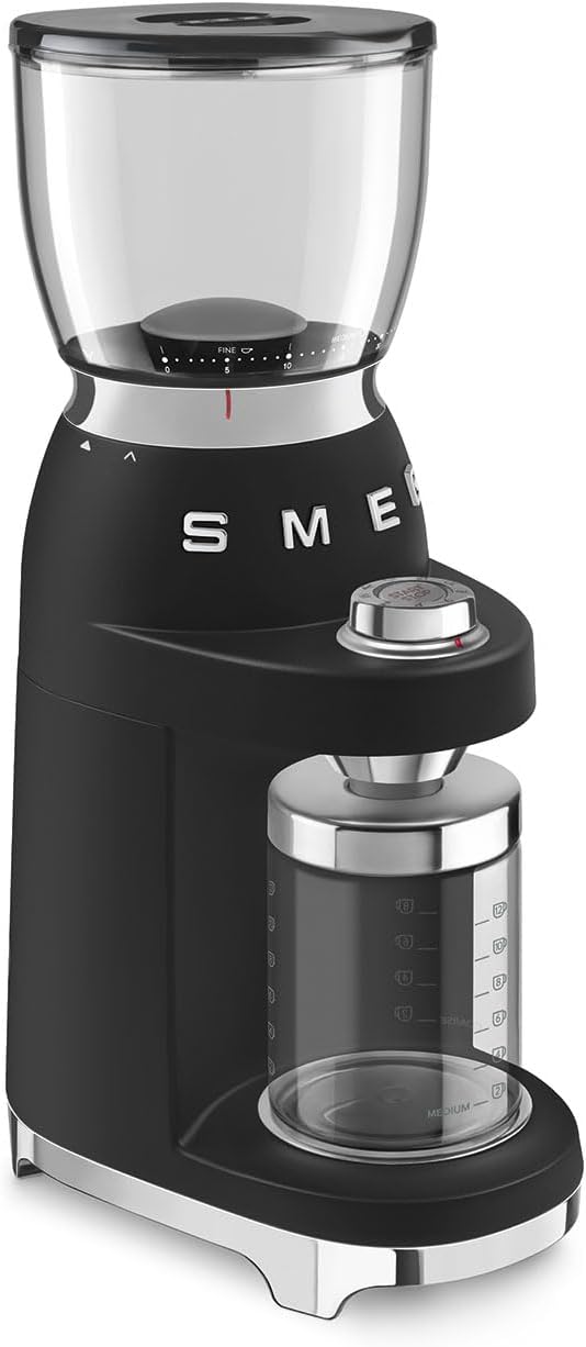 SMEG Molinillo de café eléctrico retro (negro)