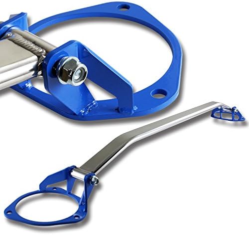EPARTS – Barra de soporte de torre de aluminio frontal azul compatible con Subaru Impreza WRX STI 2015-2018