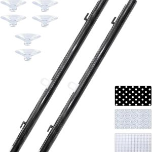 Yoebor Persiana opaca sin taladros con 3 ventosas, cortina enrollable portátil temporal para el hogar, oficina, automóvil, negro, 50% de sombra de Yoebor Persiana opaca sin taladros con 3 ventosas, cortina enrollable portátil temporal para el hogar, oficina, automóvil, negro, 50% de sombra de