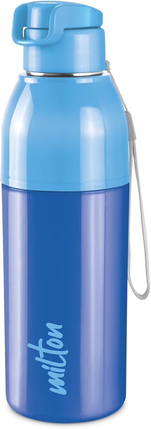 Milton Steel Convey – Botella de agua interior aislada de acero inoxidable 600, 17.6 fl oz, azul, a prueba de fugas, sin BPA, caliente o fría
