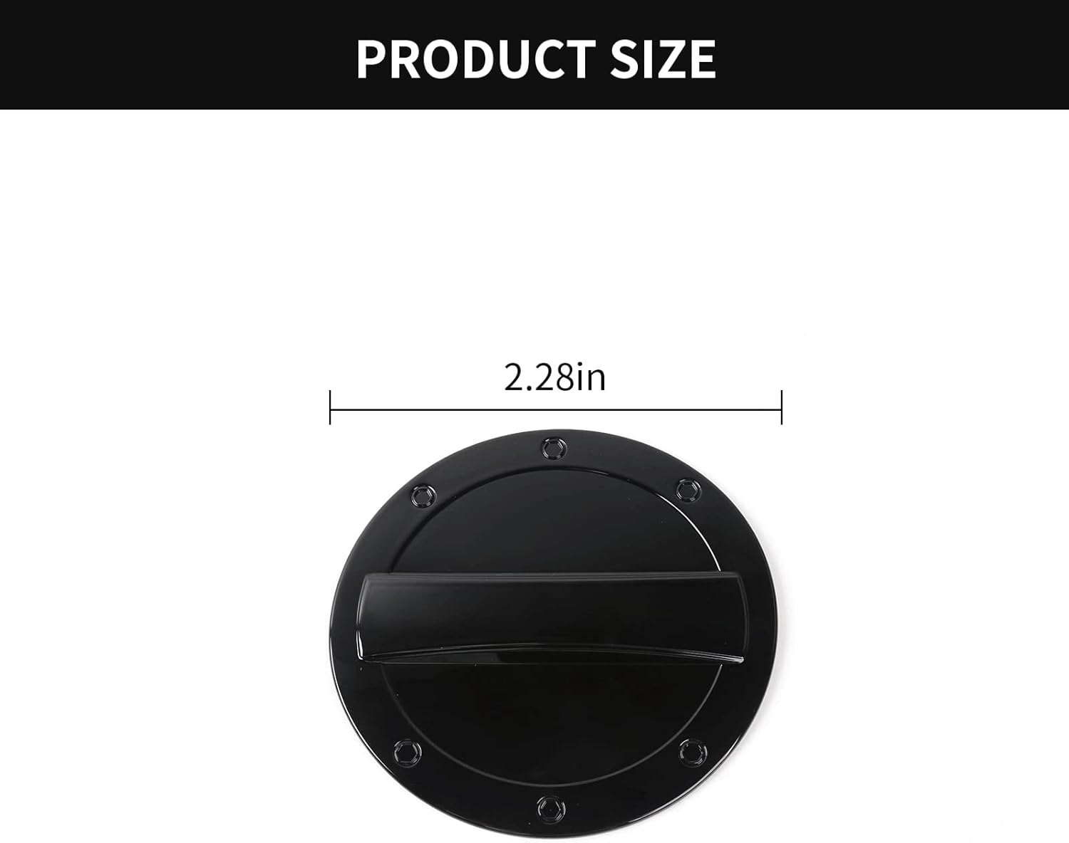 Hoolcar Tapa de gasolina para puerta de llenado de gasolina para Chevrolet Camaro 2017-2022, color negro