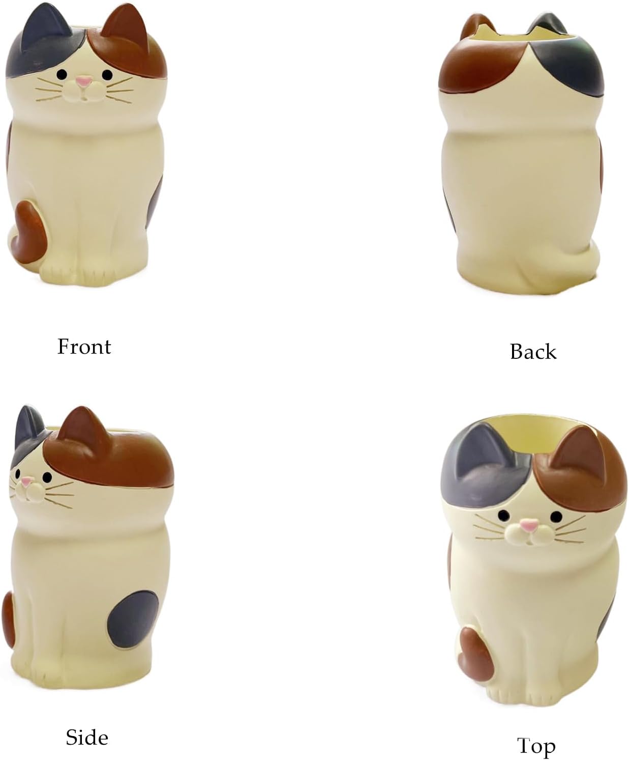 Lindo soporte para lápices de bolígrafo pequeño, de resina kawaii, gato, perro, dinosaurio, conejo, animal, clip de papel, cepillo de dientes, mini