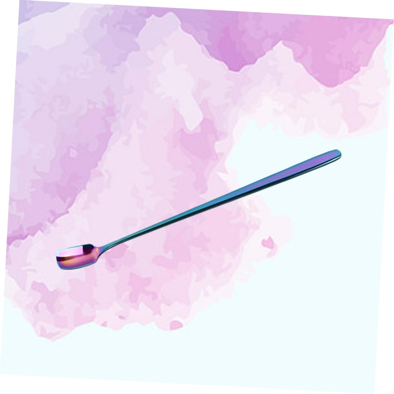 2 cucharas de acero inoxidable para agitar, cucharas de acero inoxidable, palitos de revolver de acero inoxidable, mini cuchara mezcladora de barman