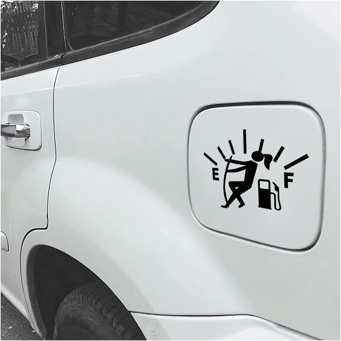 Divertidas calcomanías de vinilo para automóvil, calcomanía para tapa de indicador de combustible de automóvil, calcomanías de cubierta de tanque de
