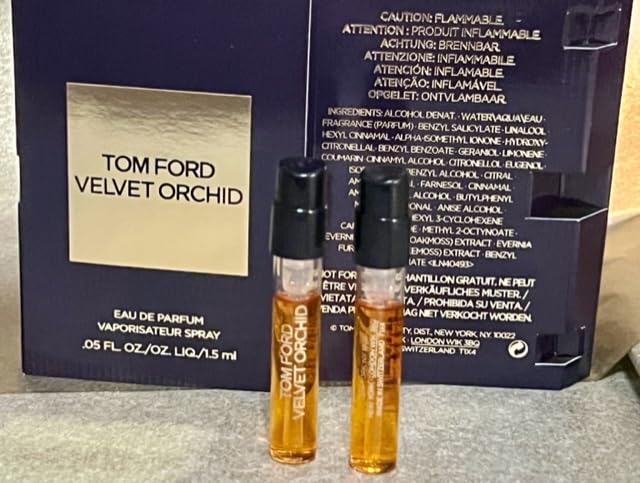 Tom Ford Velvet Orchid – Mini muestras de aerosol para mujer, 0.05 fl oz0.1 fl oz x 2 unidades