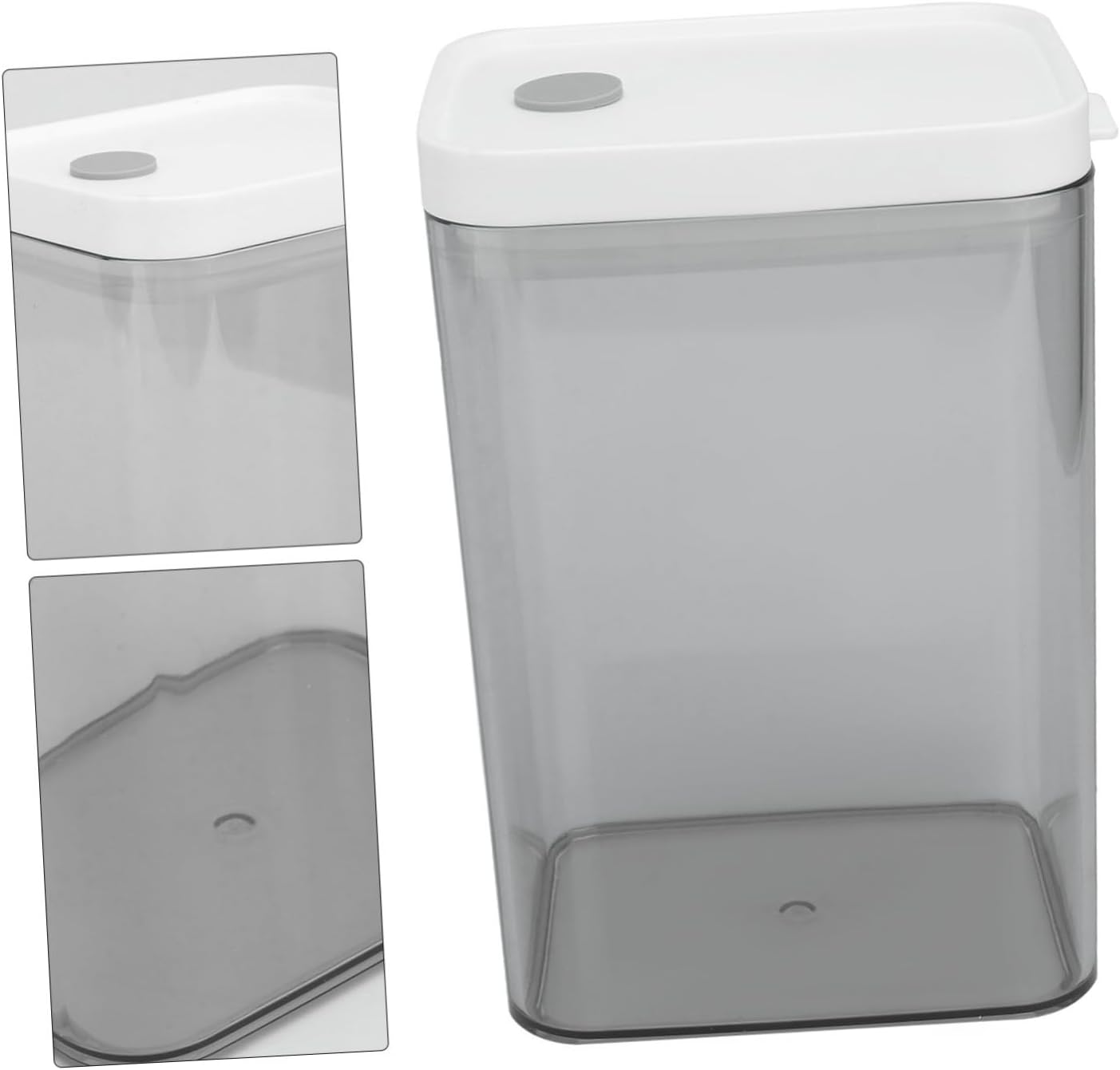 YARNOW Caja de almacenamiento transparente para alimentos, contenedor de plástico para almacenamiento de té, contenedor de plástico, frascos
