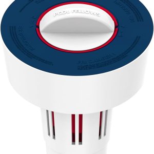 Dispensador de tabletas de piscina solo para tabletas de 1 pulgada, soporte flotante para tableta con recordatorio y 3 ajustes ajustables, flotante Dispensador de tabletas de piscina solo para tabletas de 1 pulgada, soporte flotante para tableta con recordatorio y 3 ajustes ajustables, flotante