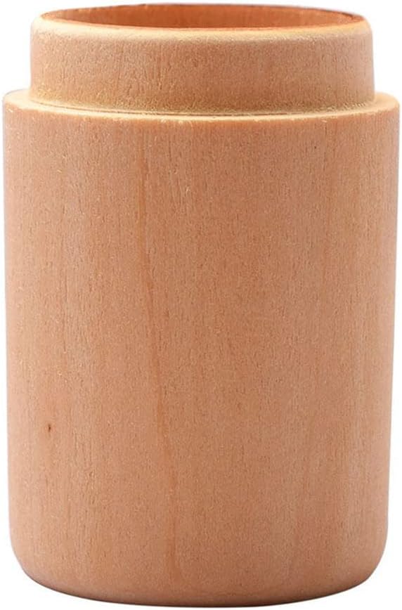 DAMLUX Estuche de viaje de aceite esencial de madera, caja de soporte de aceite esencial, contenedor de botella de aceite esencial de madera de