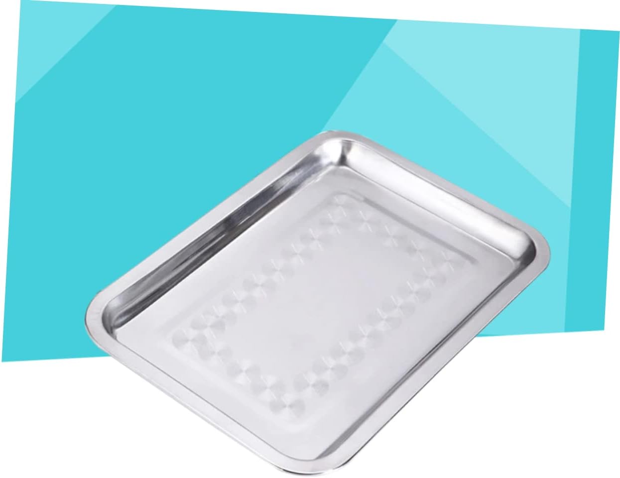 Yardwe Bandeja para servir galletas de acero inoxidable 27c para lavavajillas