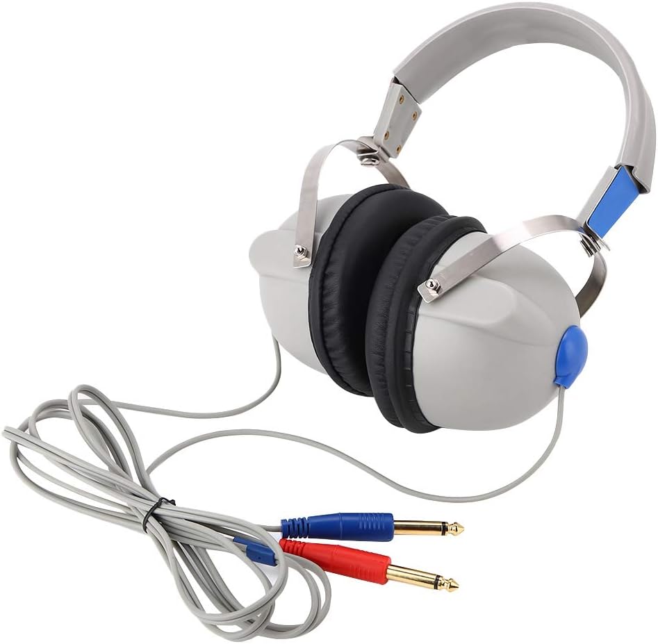 Focket Audífonos audiómetros, audiómetro profesional de alta sensibilidad 3dB audiométrico audiométrico audiométrico, audiómetro de conducción de