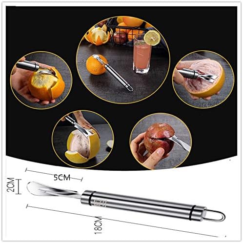 S-shine Paquete de 4 peladores de cítricos naranjas y limón, cortador de cáscara de cítricos de pomelo, cuchillo de pomelo, rallador Zester,