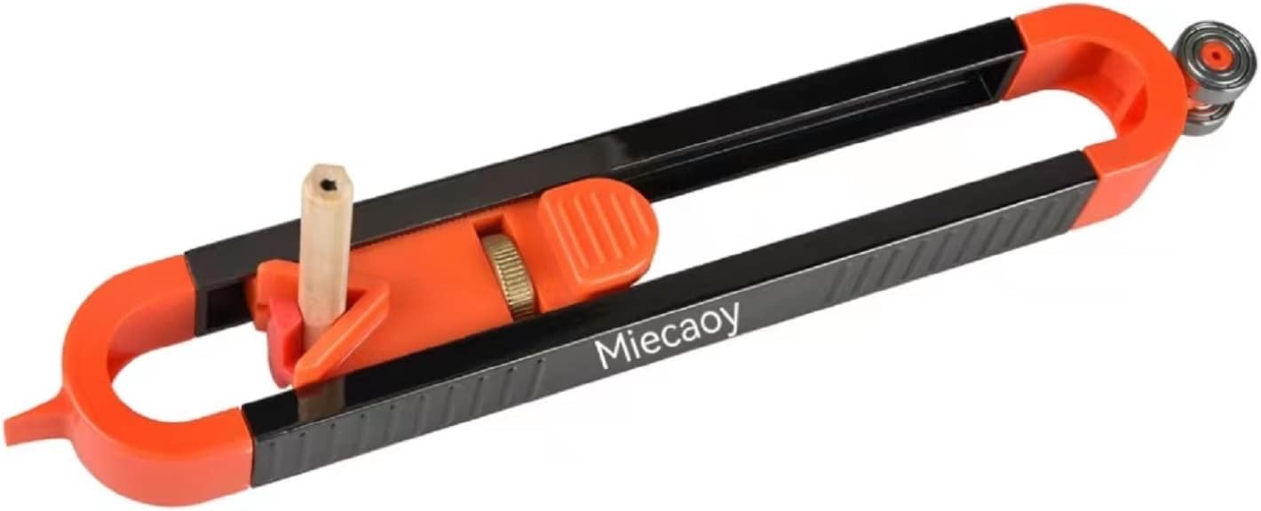 Miecaoy Medidor de contorno preciso para carpintería, con bloqueo para lápiz, regla de escritura de perfil, herramientas de medición mejoradas,