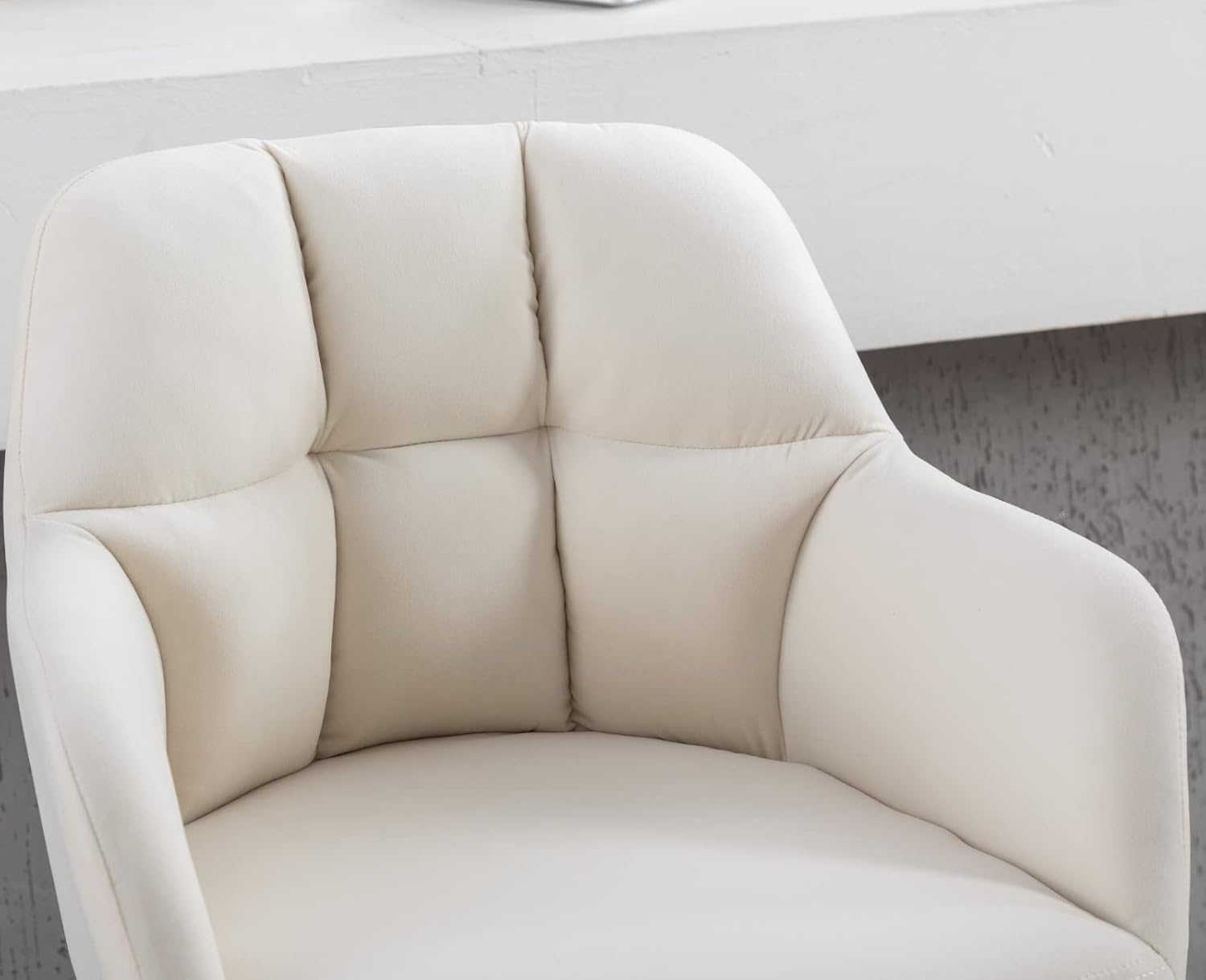 CIMOTA Taburetes de bar modernos de terciopelo de altura de barra, color crema, altura del asiento de 30 pulgadas