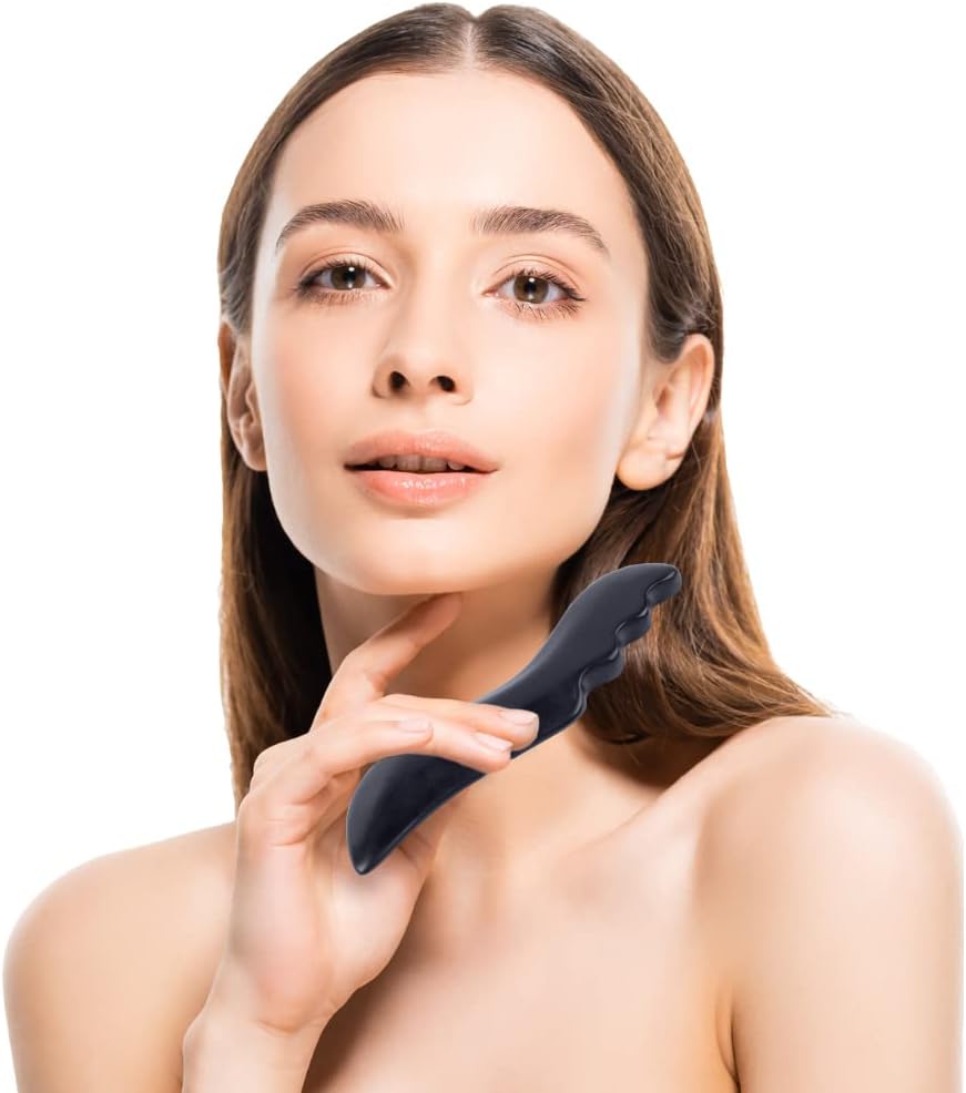Gua Sha Herramientas de masaje corporal facial, herramientas de masaje de raspado Gua Sha, herramienta de masaje tradicional de piedra Bian,