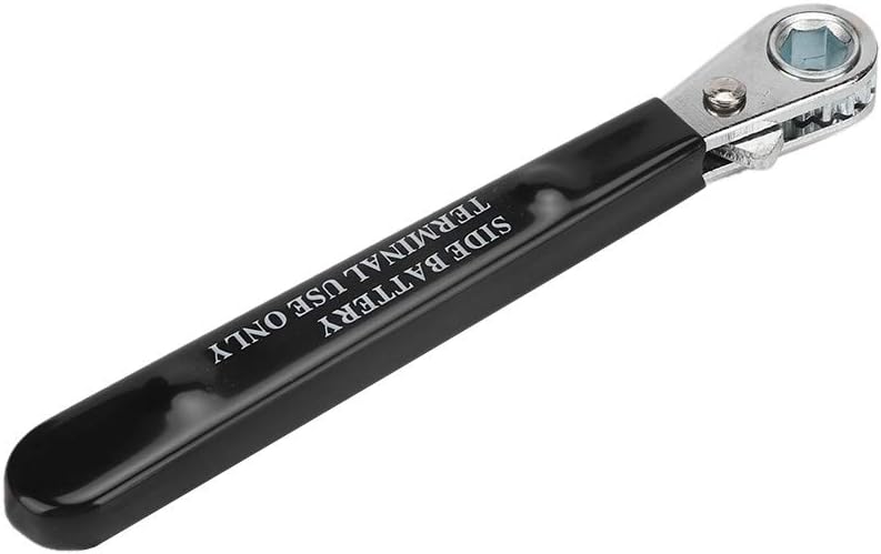 Llave de terminal lateral, 516″ 6 puntos extremo aislado mango lateral terminal de batería llave de trinquete herramienta de reparación automática
