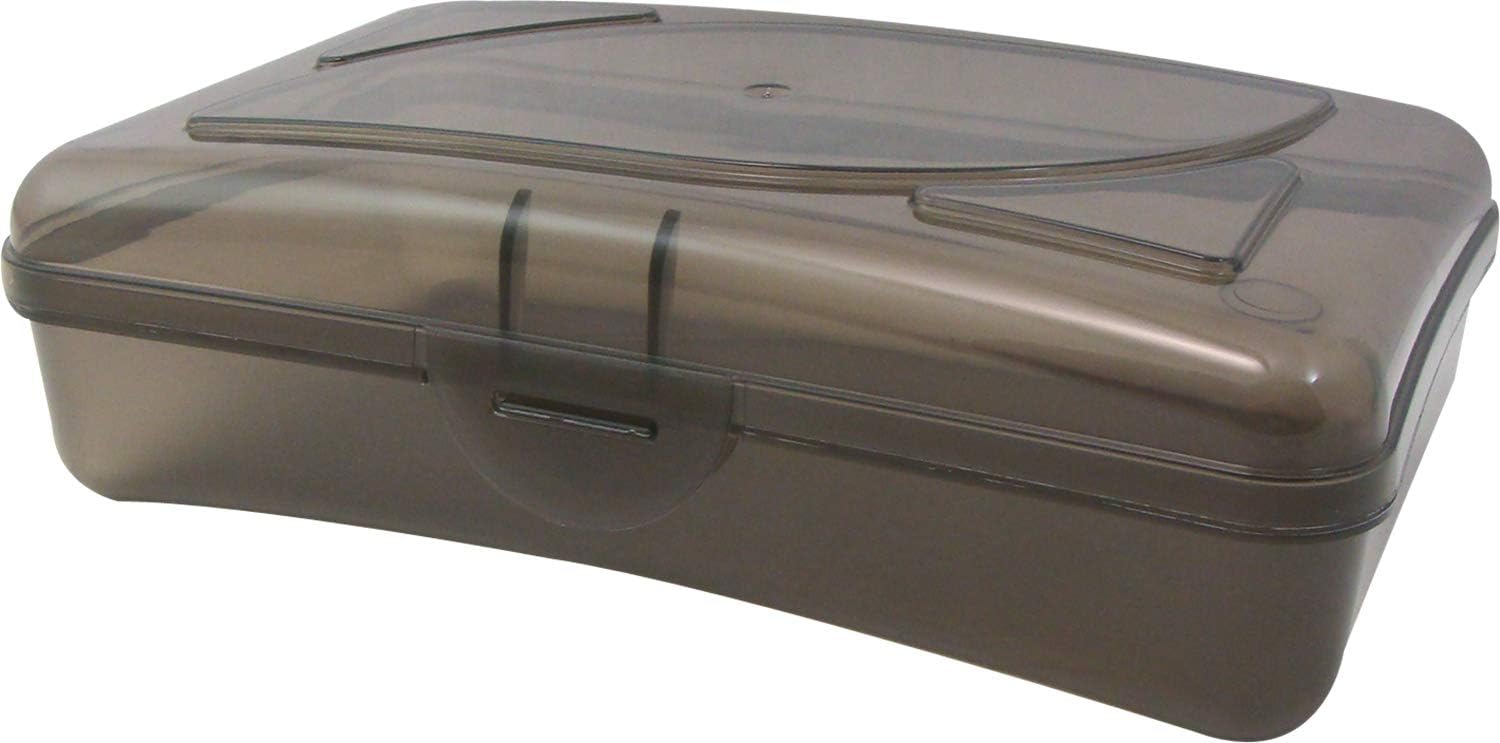 Cra-Z-Art caja escolar de plástico, 6.985cmde alto x 13.75cmde ancho x 8.0 in de profundidad, varios colores (paquete de 2)