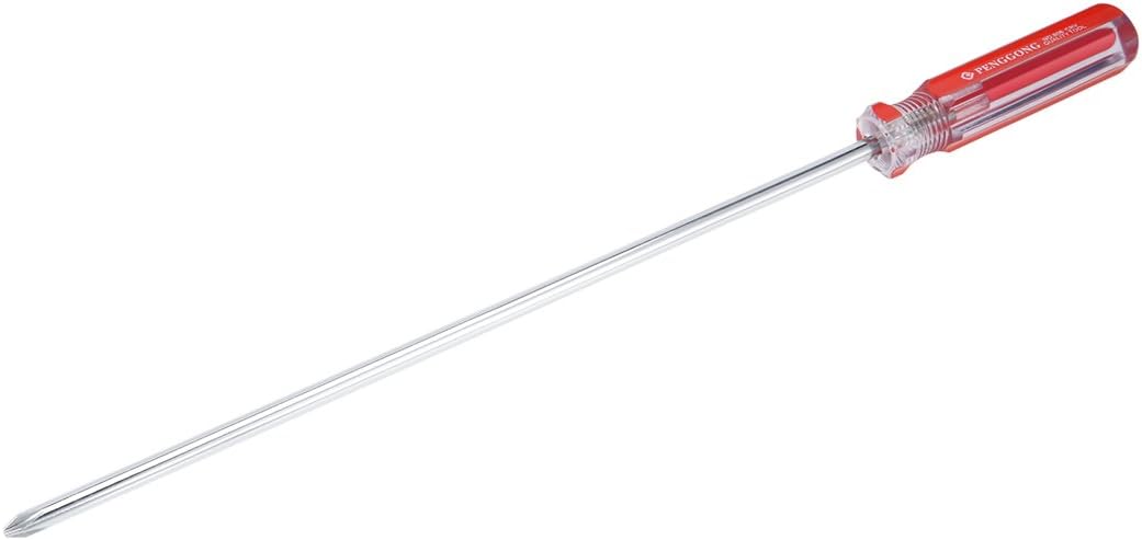 uxcell Destornillador magnético #2 Phillips con eje de acero al cromo vanadio de 10 pulgadas para reparación de mejoras para el hogar y manualidades