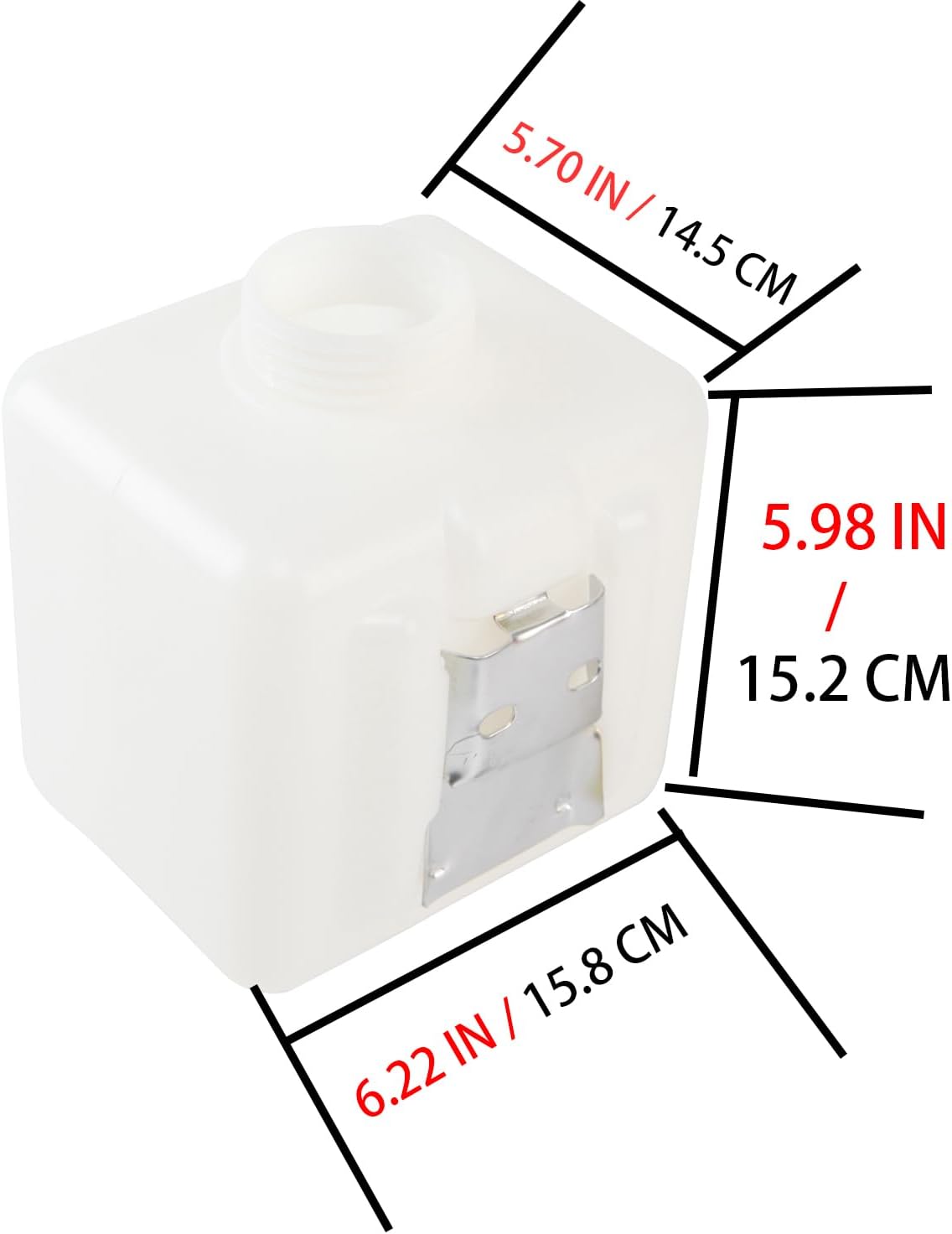 Tanque de combustible de plástico Calentador diesel Tanque de combustible Caja de aceite Contenedor de tanque de agua (2.5L-0.66Gallon)