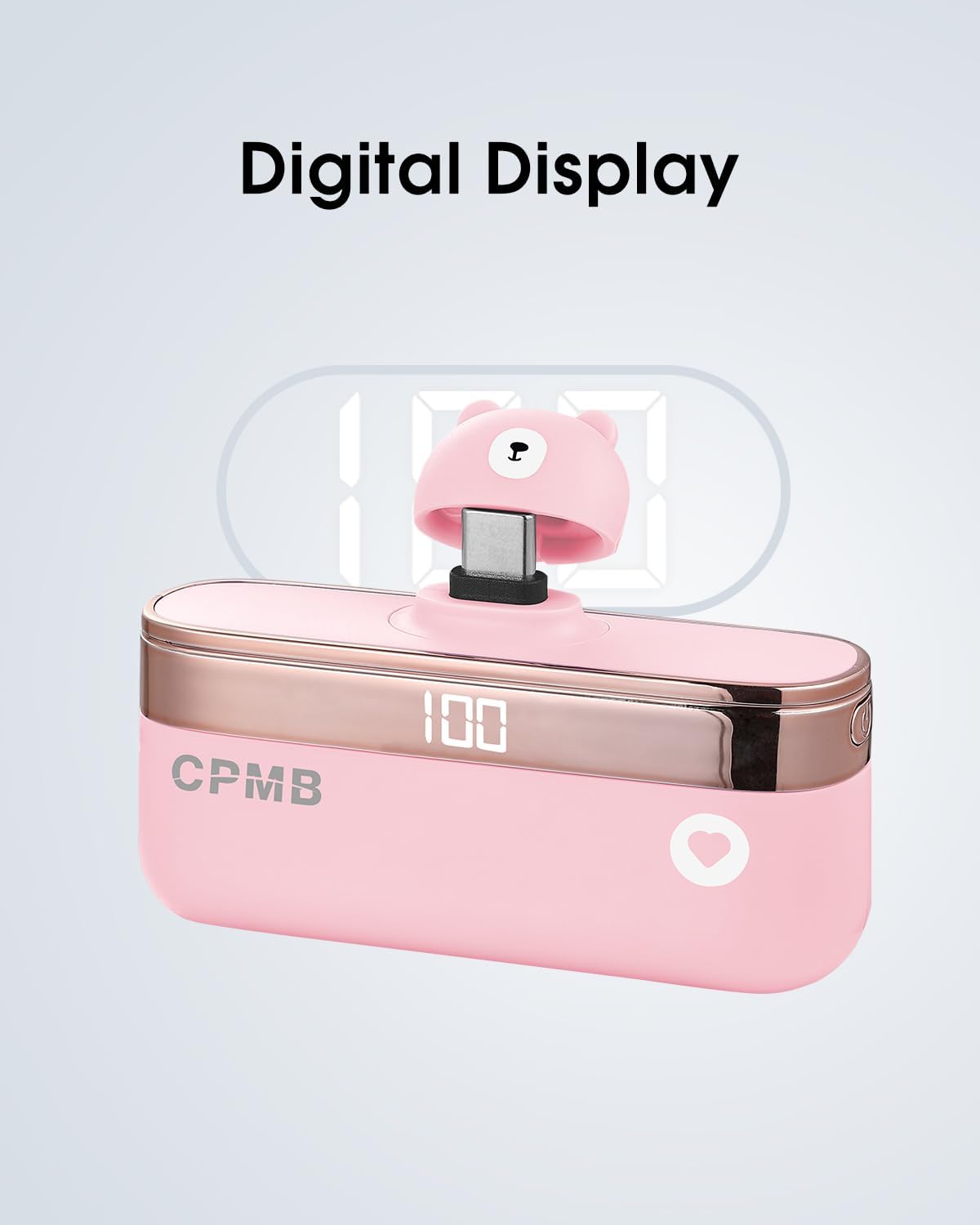 Pequeño banco de energía con cargador portátil de 5,000 mAh de 22.5 W, pantalla digital, Android, batería de banco de energía compatible con Samsung