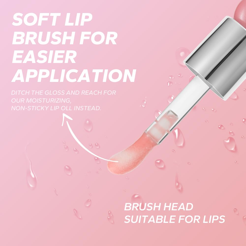 Beauty Glazed Variedad de colores – Aceite labial ultra hidratante y nutritivo no pegajoso, acabado brillante suave, aceite de brillo labial de