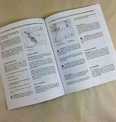 Manual de operador para Ford 555C 655C Tractor Loader Retroexcavadora Lubricante de mantenimiento para propietarios