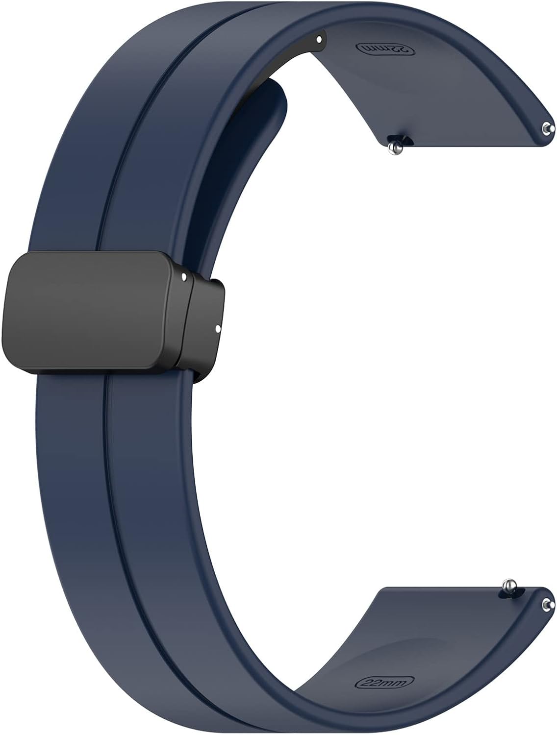iPartsonline Banda magnética de silicona compatible con Amazfit Gtr MiniGts4 Mini2 MiniBip3Gtr4Gtr3 Smartwatch 0.866 in 0.787 in Correa deportiva de