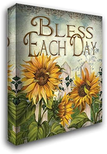 ArtDirect Bless Each Day 15×18 Gallery Wrapped Canvas Museum Art by Wargo, Ed