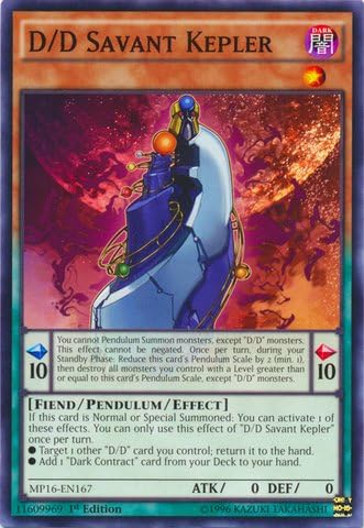Yu-Gi-Oh!! – DD Savant Kepler (MP16-EN167) – Mega Pack 2016 – 1 Edición – Común
