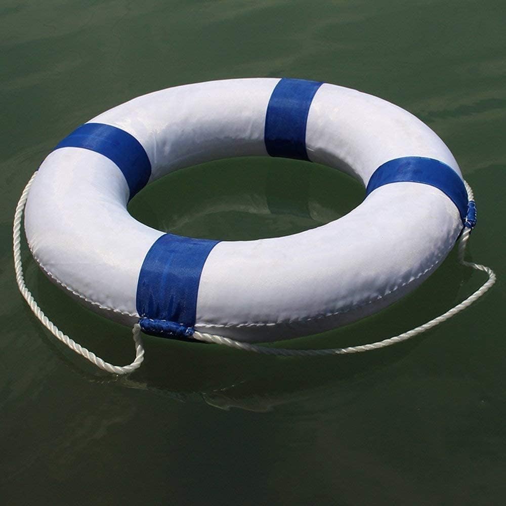 Anillo de espuma de natación de 20.5 in20.5 pulgadas, boya salvavidas esencial para niños, protección de vida para piscina con cuerda perimetral,