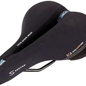 Serfas Sillín de bicicleta de doble densidad para mujer con recorte Serfas Sillín de bicicleta de doble densidad para mujer con recorte