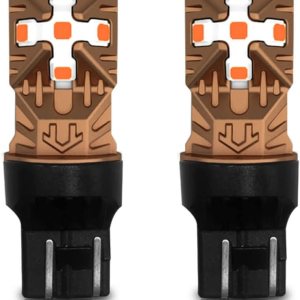 LASFIT 7443 Bombilla LED ámbar 7440 señal de giro 992 T20 súper brillante de alta potencia, luz intermitente, luz de marcador lateral, libre de LASFIT 7443 Bombilla LED ámbar 7440 señal de giro 992 T20 súper brillante de alta potencia, luz intermitente, luz de marcador lateral, libre de